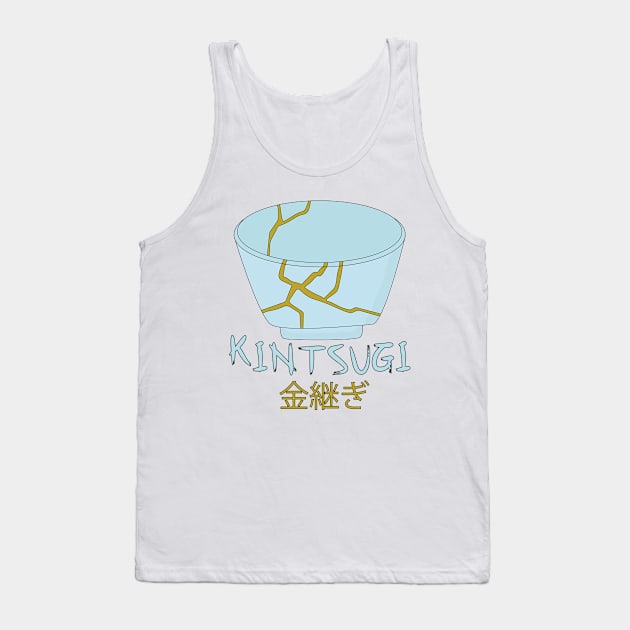 Kintsugi Kintsukuroi Tank Top by DiegoCarvalho